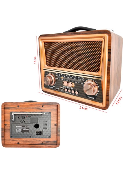 Radyo Nostalji Şarjlı Bt/usb/sd/fm Cameron CM-821BT fiyatları