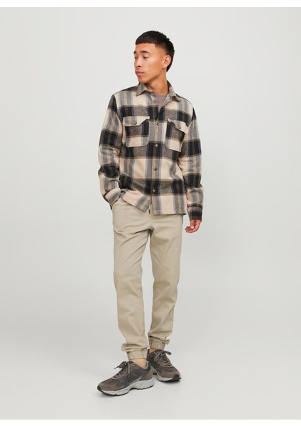 Comfort Fit Bej Erkek Eşofman Altı 12224518_JPSTGORDON Jjdave modelleri