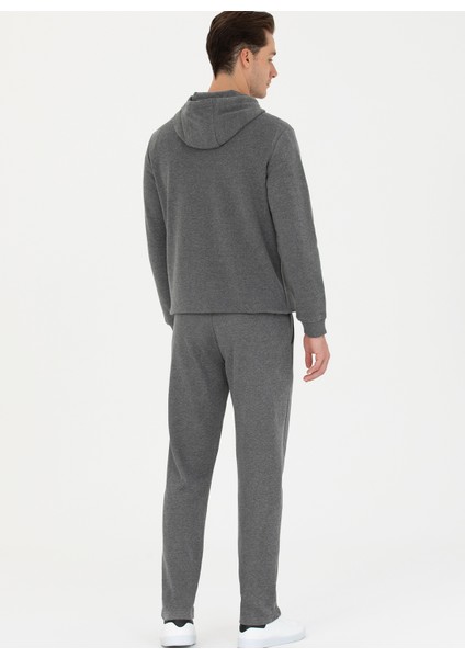 Normal Bel Slim Fit Antrasit Melanj Erkek Eşofman Altı HENBIXSK023