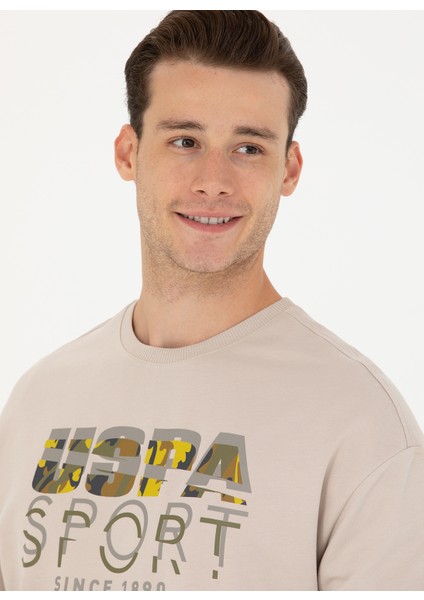 Bisiklet Yaka Bej Erkek Sweatshırt Yusen fiyatları