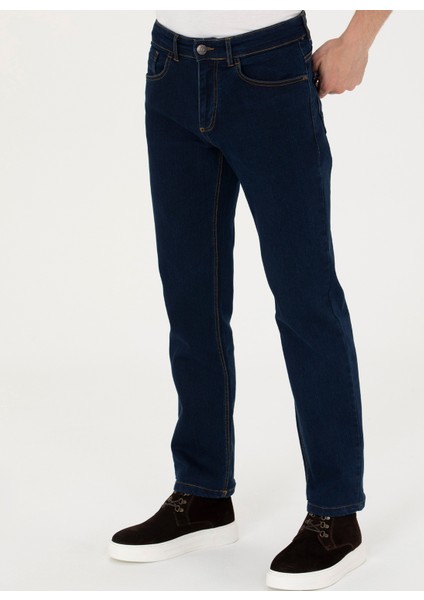 Normal Bel Normal Paça Relaxed Mavi Erkek Denim Pantolon Jaıme-U fiyatları
