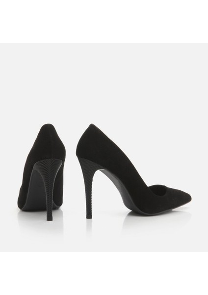 Hakiki Deri Siyah Kadın Stiletto modelleri