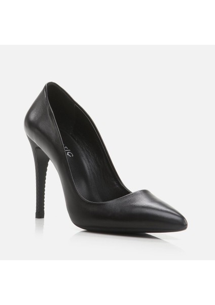 Hakiki Deri Siyah Kadın Stiletto fiyatları