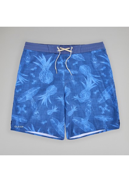 Olaian Uzun Boardshort - Mavi - 100
