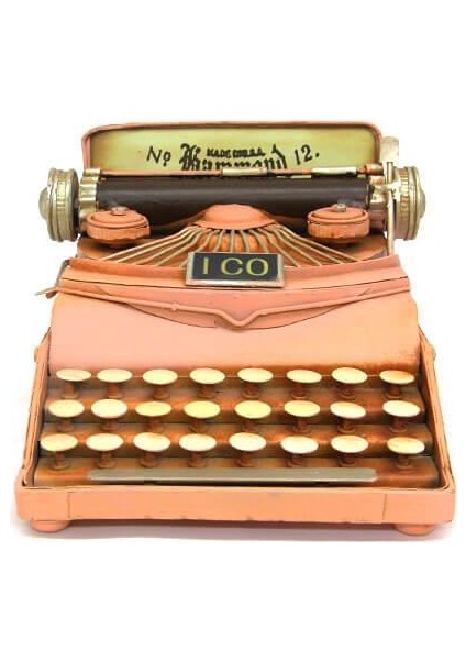 Dekoratif Metal Daktilo Biblo Masaüstü Hediyelik modelleri