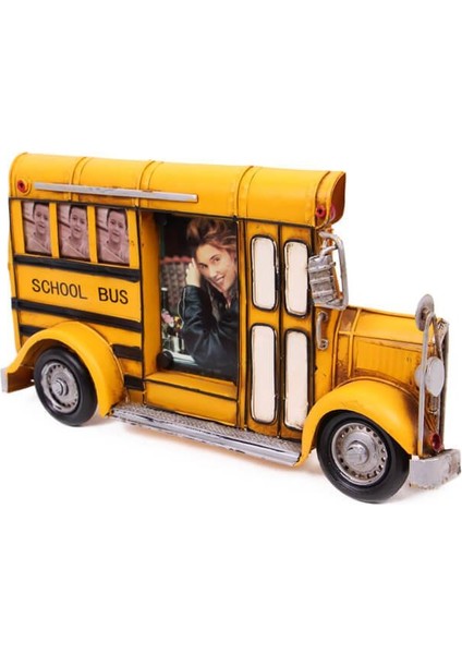Dekoratif Metal Çerçeve Okul Otobüsü Temalı Hediyelik fiyatları
