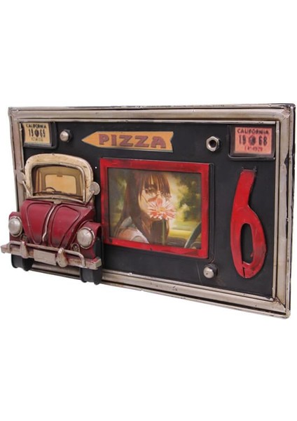 Dekoratif Metal Çerçeve Araba Dekorlu Ev Ofis Hediyelik modelleri