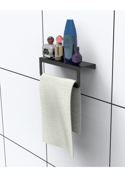 Raf Metal Havlu Askısı, Mutfak Banyo Raflı Havluluk, Metal Baharatlık Rafı indirimleri