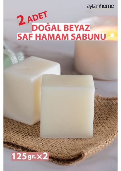 Tarihi Doğal Saf Hamam Sabunu (2 Adet) Ferahlatıcı Etki