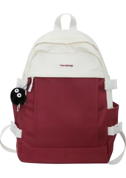 Ortaokul Öğrencileri ve Lise Öğrencileri Için Zıt Renklerde Öğrenci Okul Büyük Kapasiteli Sırt Kore Versiyonu Hafif Üniversite Öğrencisi Naylon Sırt Çantası (Yurt Dışından)