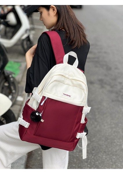 Ortaokul Öğrencileri ve Lise Öğrencileri Için Zıt Renklerde Öğrenci Okul Büyük Kapasiteli Sırt Kore Versiyonu Hafif Üniversite Öğrencisi Naylon Sırt Çantası (Yurt Dışından) fiyatları