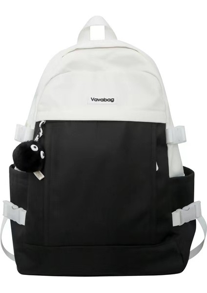 Ortaokul Öğrencileri ve Lise Öğrencileri Için Zıt Renklerde Öğrenci Okul Büyük Kapasiteli Sırt Kore Versiyonu Hafif Üniversite Öğrencisi Naylon Sırt Çantası (Yurt Dışından)