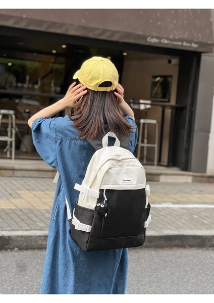 Ortaokul Öğrencileri ve Lise Öğrencileri Için Zıt Renklerde Öğrenci Okul Büyük Kapasiteli Sırt Kore Versiyonu Hafif Üniversite Öğrencisi Naylon Sırt Çantası (Yurt Dışından) fiyatları