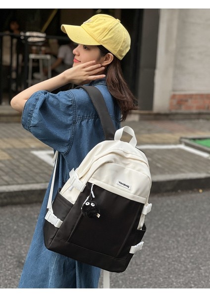 Ortaokul Öğrencileri ve Lise Öğrencileri Için Zıt Renklerde Öğrenci Okul Büyük Kapasiteli Sırt Kore Versiyonu Hafif Üniversite Öğrencisi Naylon Sırt Çantası (Yurt Dışından) modelleri