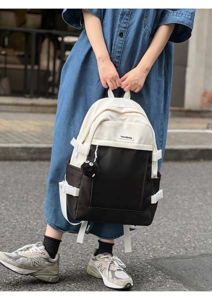 Ortaokul Öğrencileri ve Lise Öğrencileri Için Zıt Renklerde Öğrenci Okul Büyük Kapasiteli Sırt Kore Versiyonu Hafif Üniversite Öğrencisi Naylon Sırt Çantası (Yurt Dışından) indirimleri