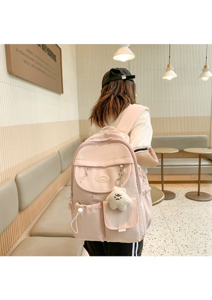 Okul Kız Sevimli Büyük Kapasiteli Niş Okul Kadın Kolej Ortaokul Öğrencisi Sırt Çantası (Yurt Dışından) indirimleri