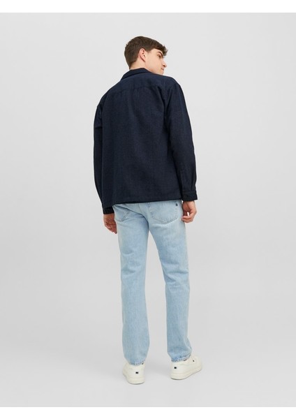 Regular Fit Uzun Kollu Lacivert Erkek Gömlek 12239329 fırsatları