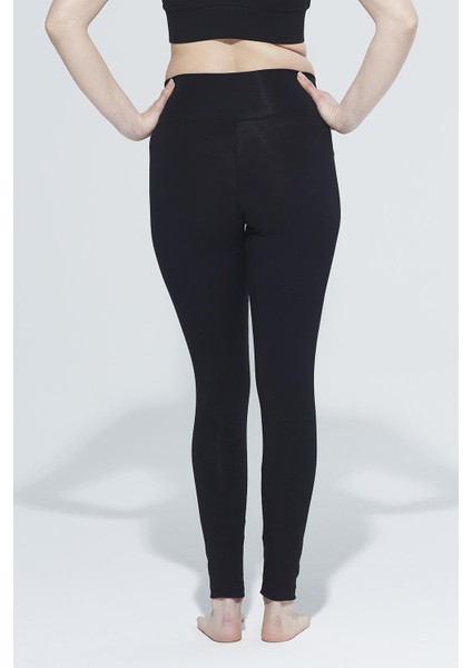 Lenora Kemer Bel Cep Detaylı Organik Pamuk Toparlayıcı Uzun Tayt fiyatları