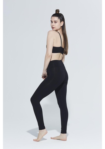 Lenora Kemer Bel Cep Detaylı Organik Pamuk Toparlayıcı Uzun Tayt fırsatları