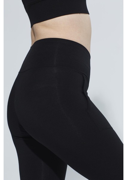 Lenora Kemer Bel Cep Detaylı Organik Pamuk Toparlayıcı Uzun Tayt indirimleri