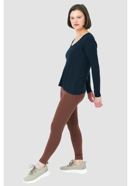 Abungu V Yaka Basic Örme T-Shirt 1046