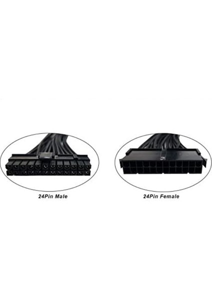 24 Pin Uzatma 30 cm 24 Pin Power Uzatma Kablosu