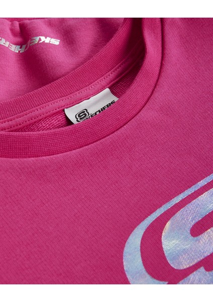 G Lw Fleece Crew Neck Sweatshirt Kız Çocuk Pembe Sweatshirt SK232073-602