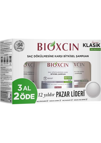 Genesis 3 Al 2 Öde Yağlı Saçlar Için Şampuan (3 X 300 Ml)