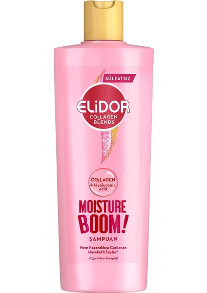Sülfatsız Saç Bakım Şampuanı Moisture Boom Yoğun Nem Terapisi 350 Ml