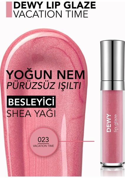 Dewy Lip Glaze Nemlendirici Etkili Yarı Transparan Dudak Parlatıcısı