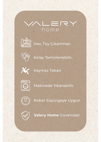 Yıkanabilir Kaymaz Tabanlı Silvia Kesme Rulo Halı Yolluk Kahve-Bej-Krem fırsatları