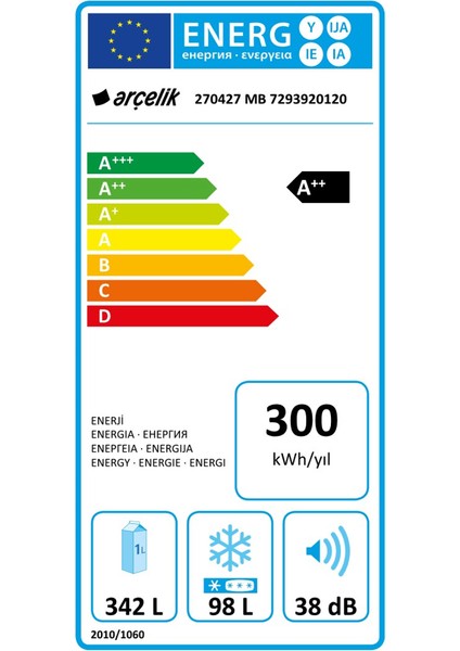 270427 MB No Frost Buzdolabı