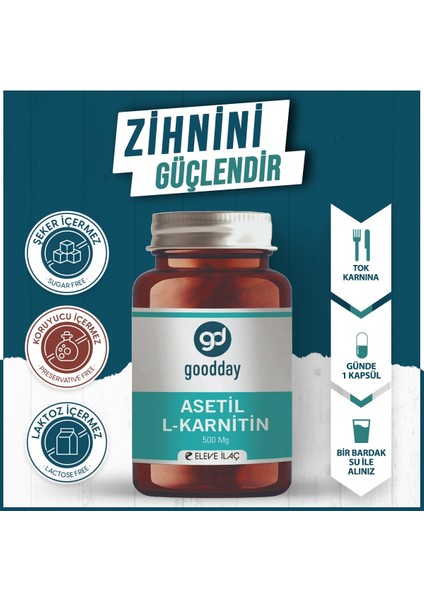Asetil L Karnitin 60 Kapsül Takviye Edici Gıda modelleri
