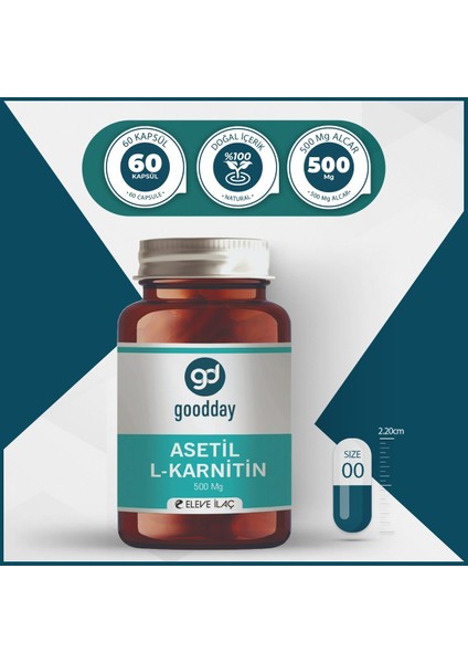 Asetil L Karnitin 60 Kapsül Takviye Edici Gıda fırsatları