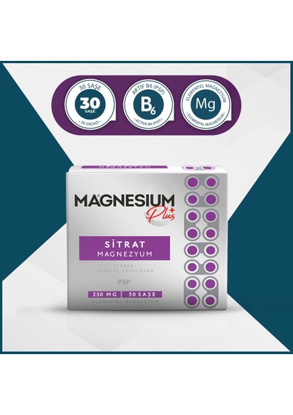 Magnesıum Plus S (Magnezyum Sitrat) & P5P