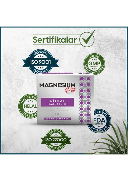 Magnesıum Plus S (Magnezyum Sitrat) & P5P