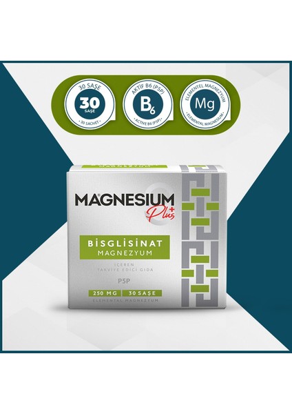 Magnesıum Plus G (Magnezyum Bisglisinat) & P5P