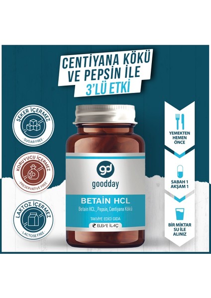 Betain Hcl 60 Kapsül