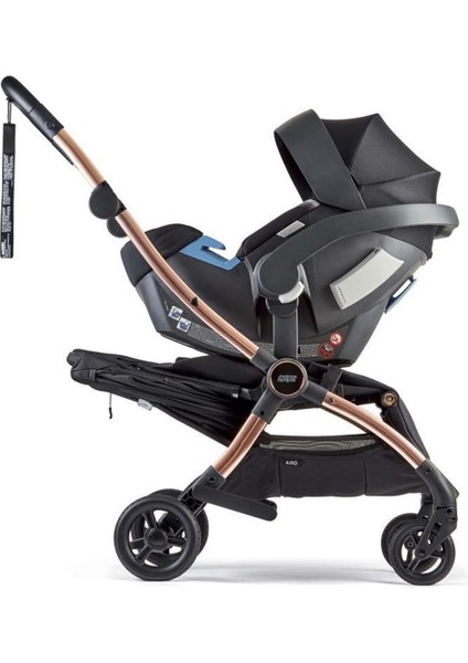 Mamas Papas Airo Cosmo Travel Sistem Bebek Arabası Black Rose Gold Siyah
