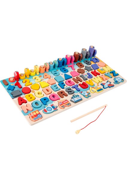 Buyfun Ahşap Sayı Bulmaca Şekil Sıralayıcısı (Yurt Dışından)