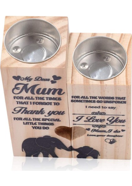 Ahşap Mumluk Hediye Bff Arkadaşlar Anneler Günü Hediyeleri Kalp Oyuklu Ahşap Şamdan Sahipleri Metin Odası Dekor (Yurt Dışından) fiyatları