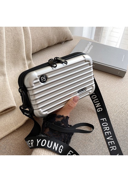 Pc Sert Kabuk 7 Inç Taşınabilir Mini Yıkama Kozmetik Çantası (Yurt Dışından)