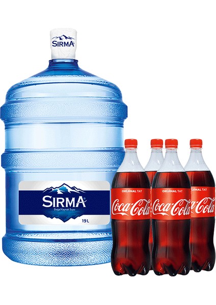 Su 19 Lt Coca Cola 4 x 1 Lt Avantajlı Paket