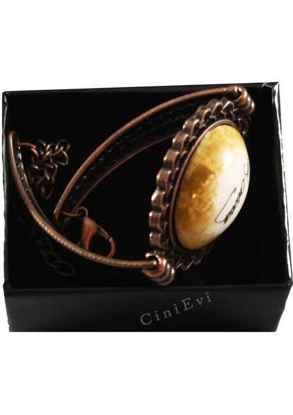 Sarı Fon Atatürk İmzalı Çini Bileklik fiyatları