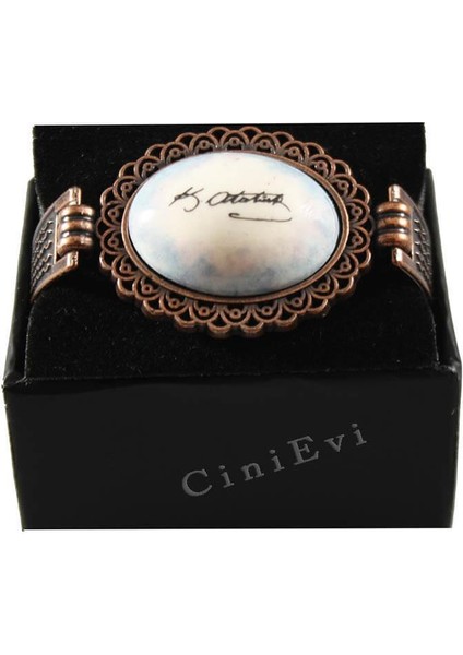 Ebru Fon Atatürk İmzalı Çini Bileklik