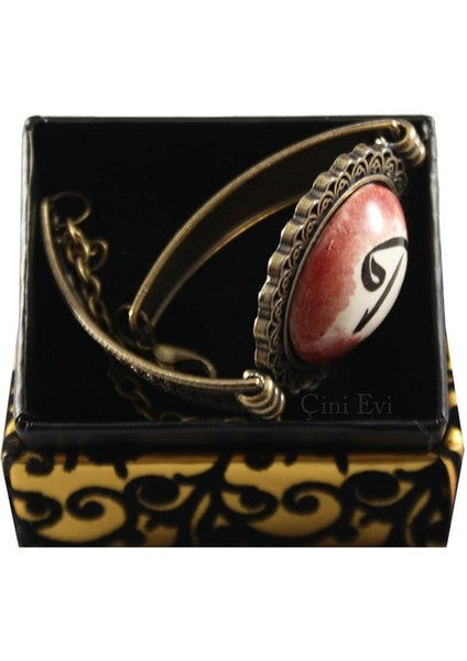 Kırmızı Vav Elif Desenli Çini Bileklik fiyatları