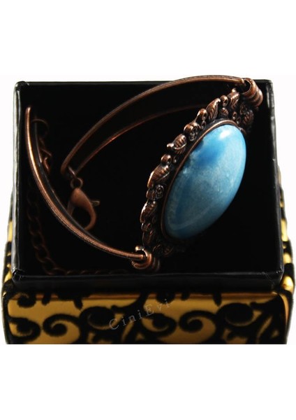 Yaprak Çerçeve Turkuaz Taş Çini Bileklik fiyatları