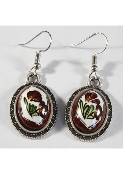 Süt Kahve İznik Küpe