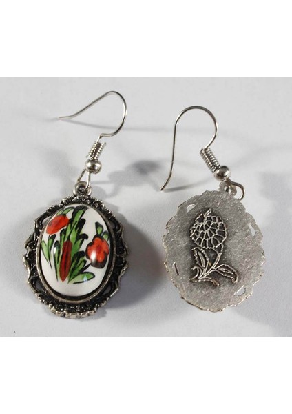 Bahar Desenli İznik Çini Küpe fiyatları