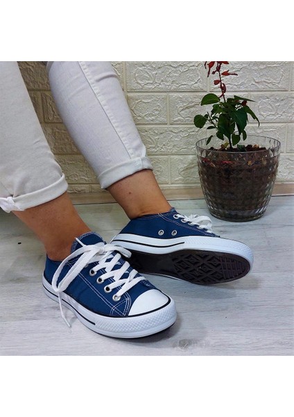 554 Kot Mavi Kısa Sneaker Keten Spor Ayakkabı modelleri